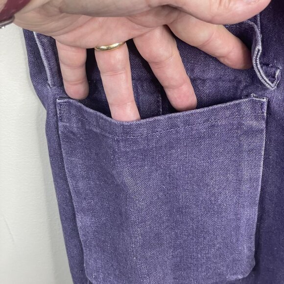 Skater Grunge Cyber Punk Womens Wide Leg Flare Jeans Cargo Pockets 28” x 29.5” - Picture 11 of 15